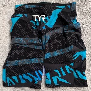 TYR AVICTOR PRELUDE Male Tech Suit, size 22, black/blue